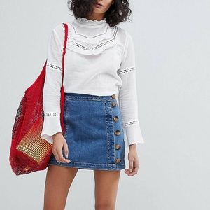 NWT Free People Little Daisies Mini Skirt